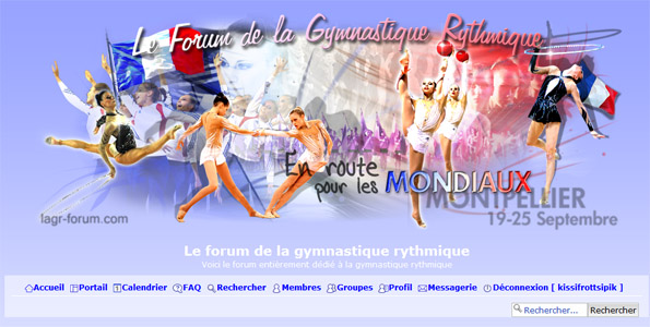 visuel du forum pour les championnats du monde de Montpellier